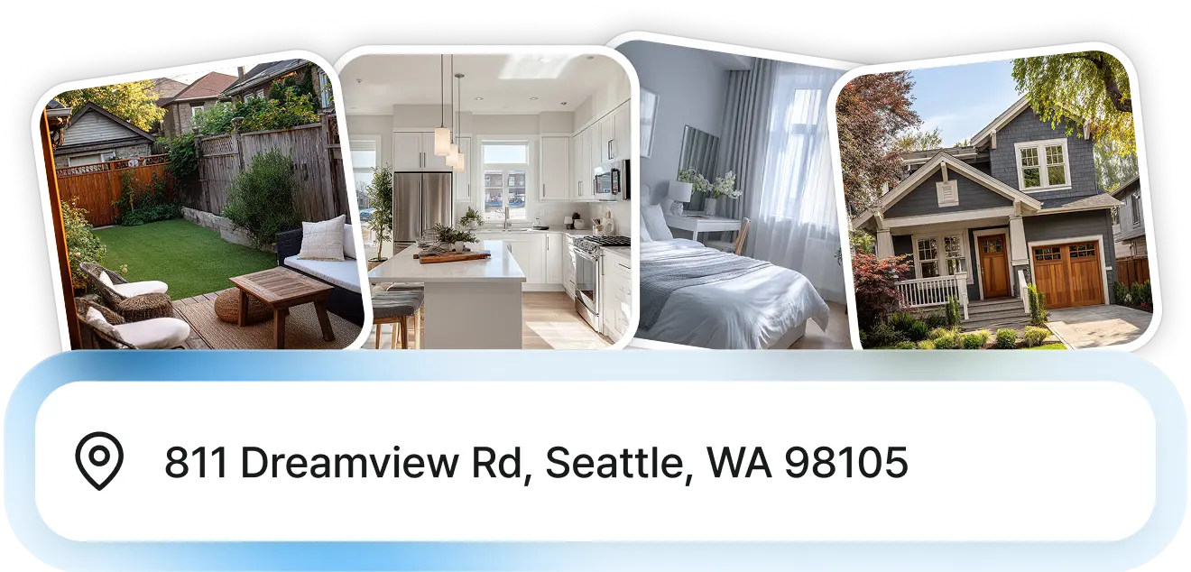 Upload Address & Photos - Property upload interface